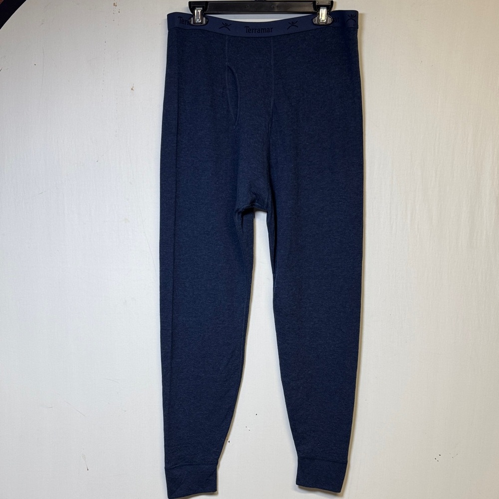 Terramar Men’s Blue 2 Layer Sportsman Thermal Base Layer Pants Size XL